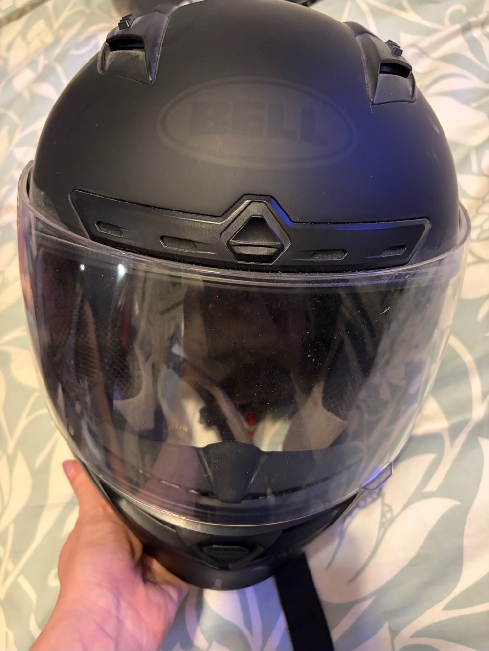 Bell Motorcycle Helmet Inner Liner with Date Label - Dark Brown